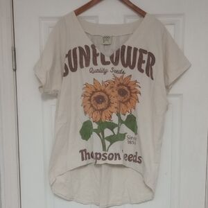 Sunflower Graphic Cream Top